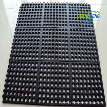 Interlocking Anti Slip Kitchen Anti Fatigue Rubber Hollow Mat